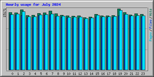 Hourly usage for July 2024