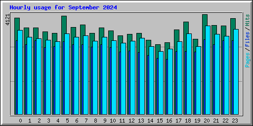 Hourly usage for September 2024